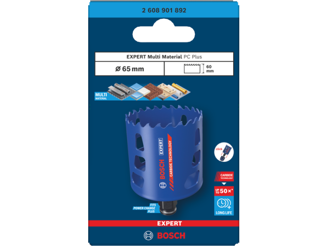 Žaga za izrezovanje lukenj Bosch EXPERT Multi Material Power Change Plus, 2608901892